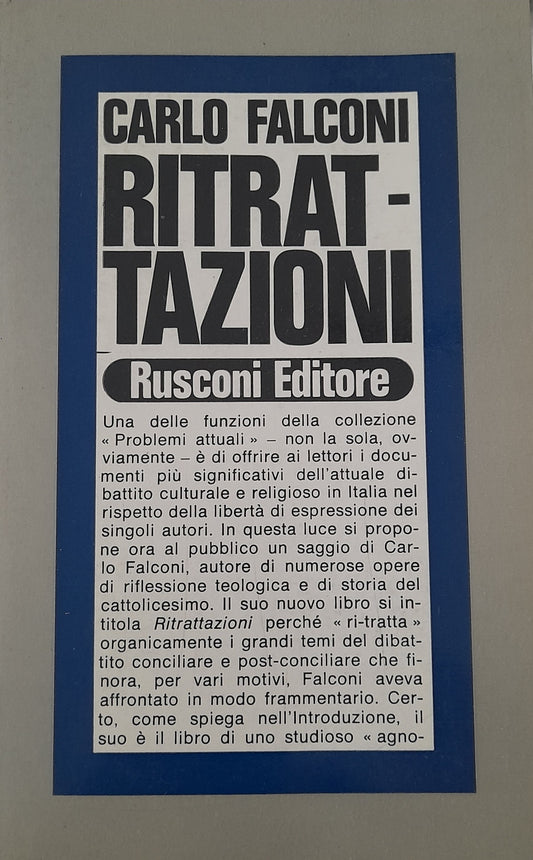 Ritrattazioni - copertina