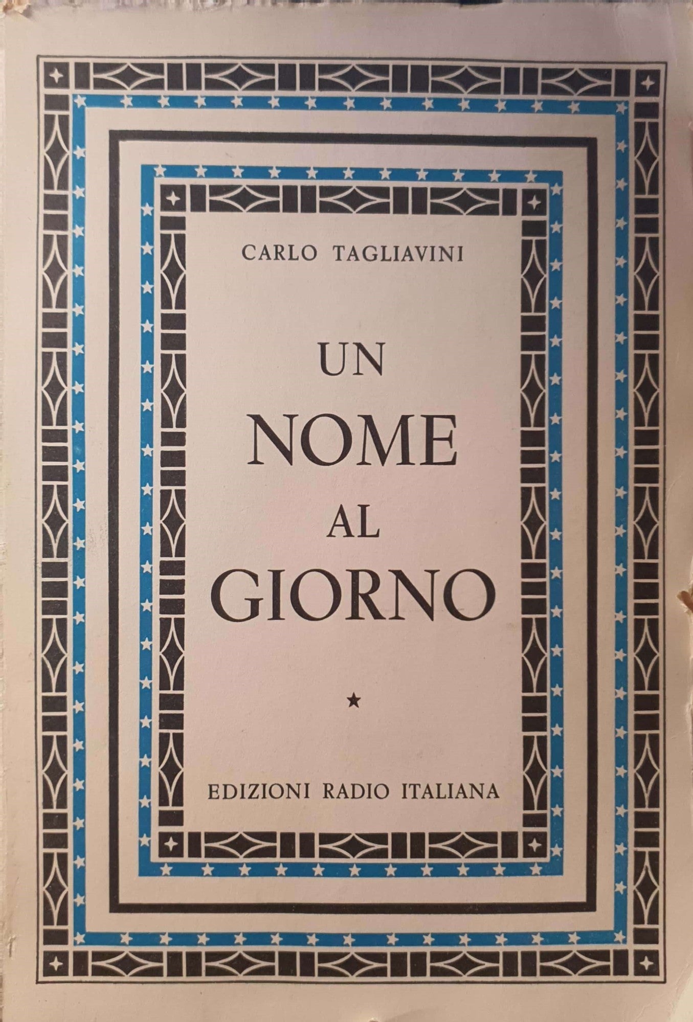 Un nome al giorno. Volume 1 - copertina