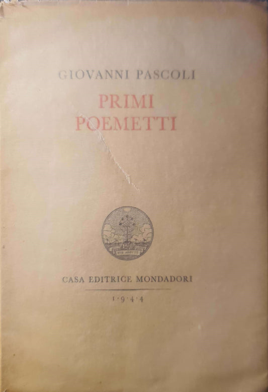 Primi poemetti - copertina