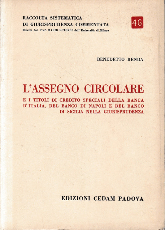 L'assegno circolare - copertina