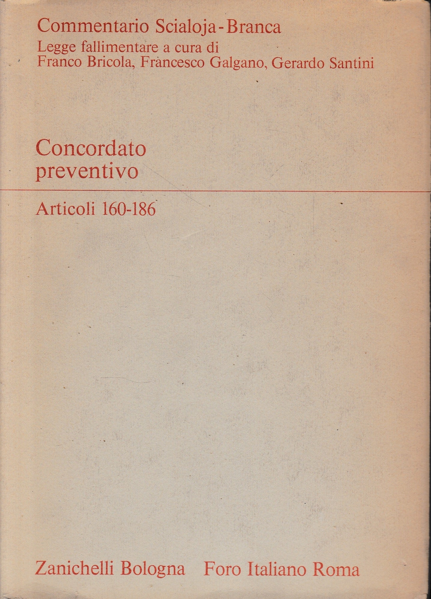 Concordato preventivo. Artt. 160-186 - copertina