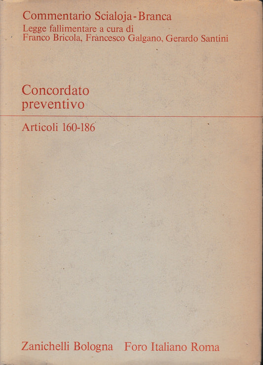 Concordato preventivo. Artt. 160-186 - copertina