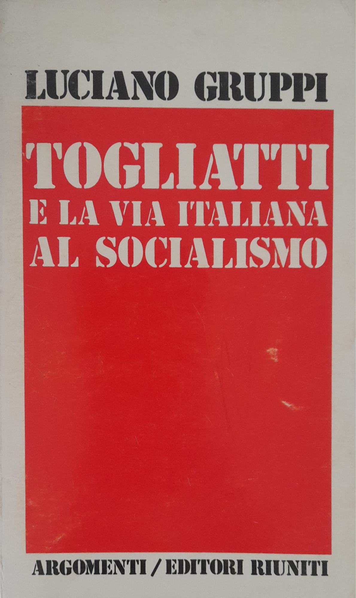 Togliatti e la via italiana al socialismo - copertina