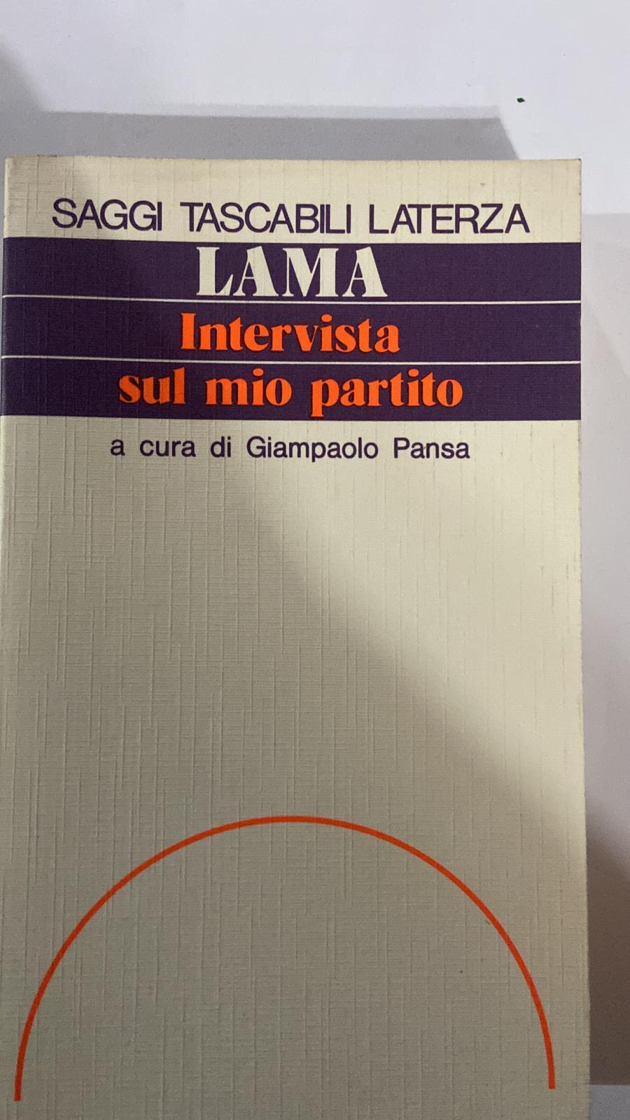 Intervista sul mio partito - copertina
