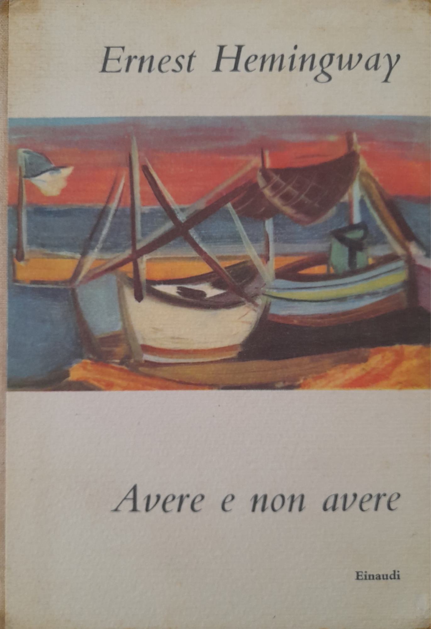 Avere e non avere - copertina