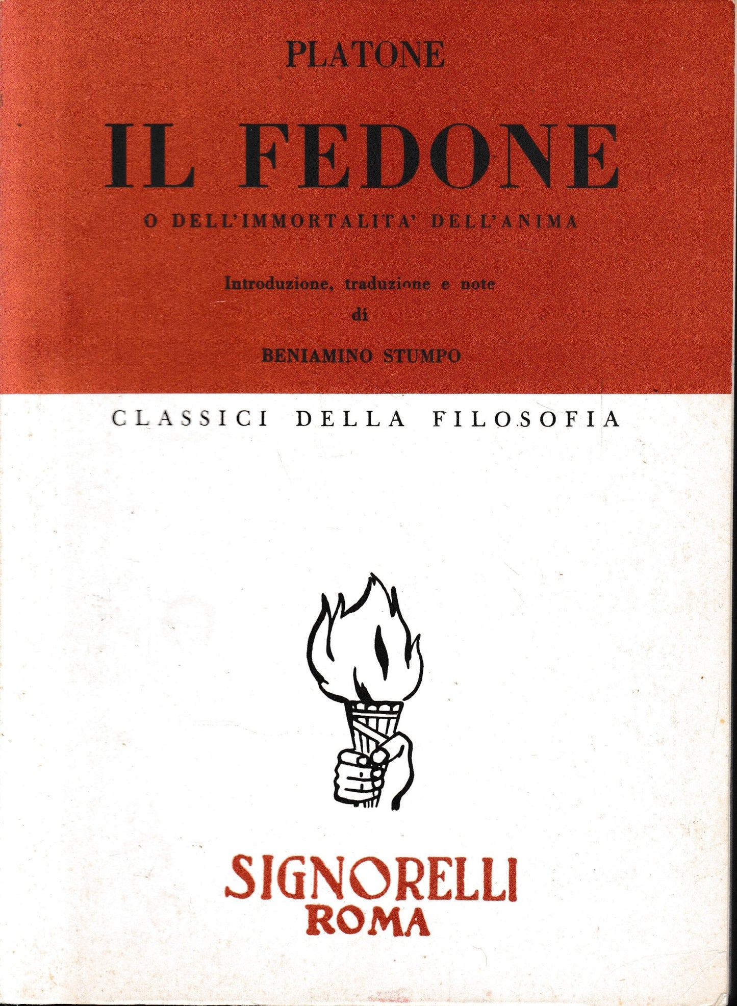 Il Fedone o dell'immortalità dell'anima. - copertina