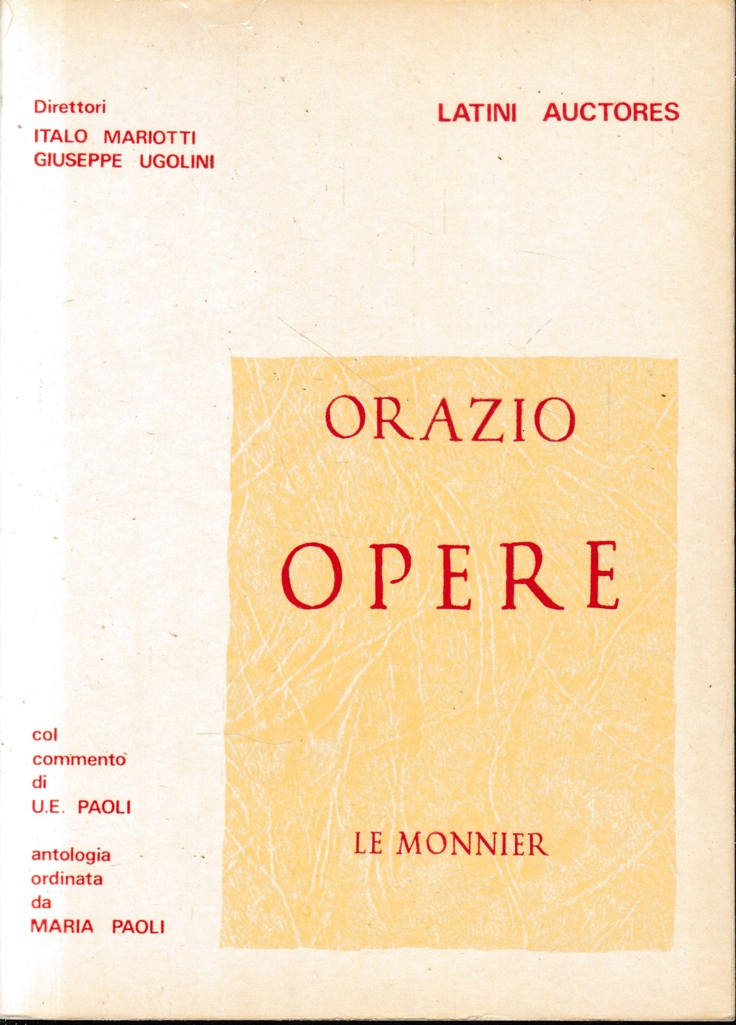 Opere. Testo in Italiano e Latino - copertina