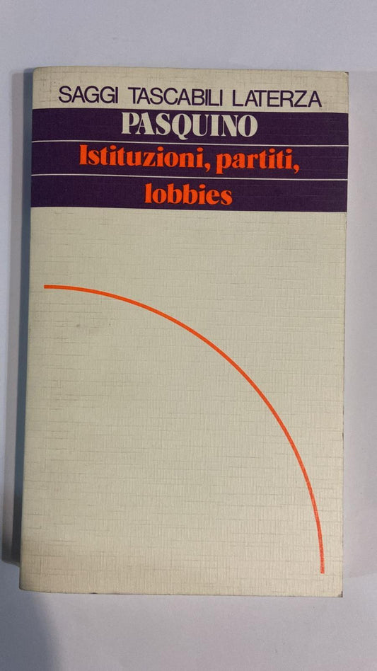 Istituzione, partiti Lobbies - copertina