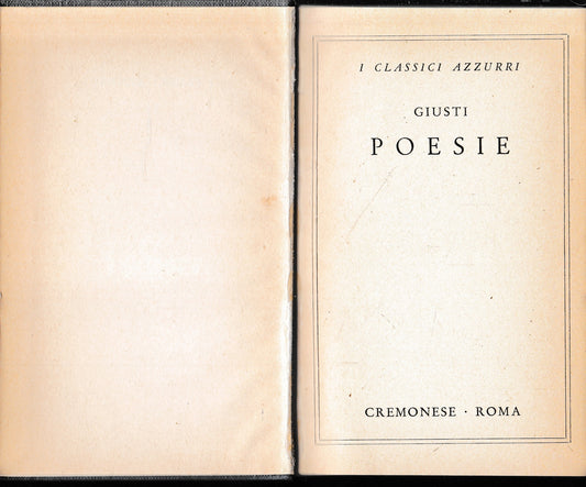 Poesie - copertina