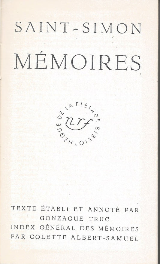 Mémoires - copertina