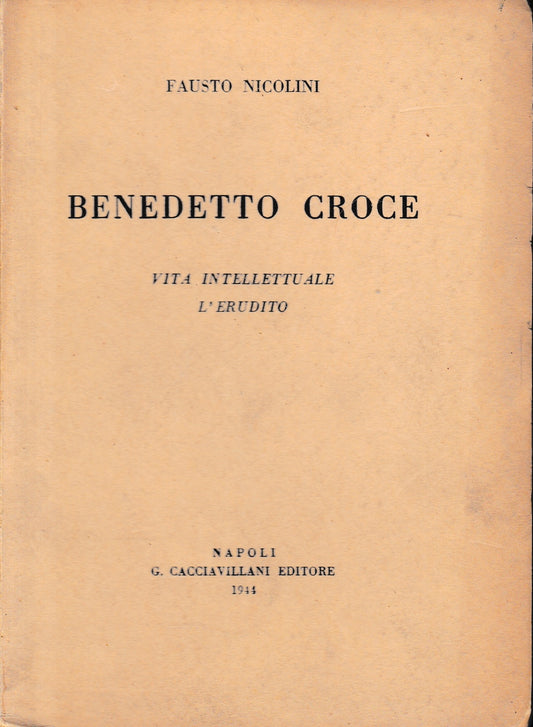 Benedetto Croce - copertina