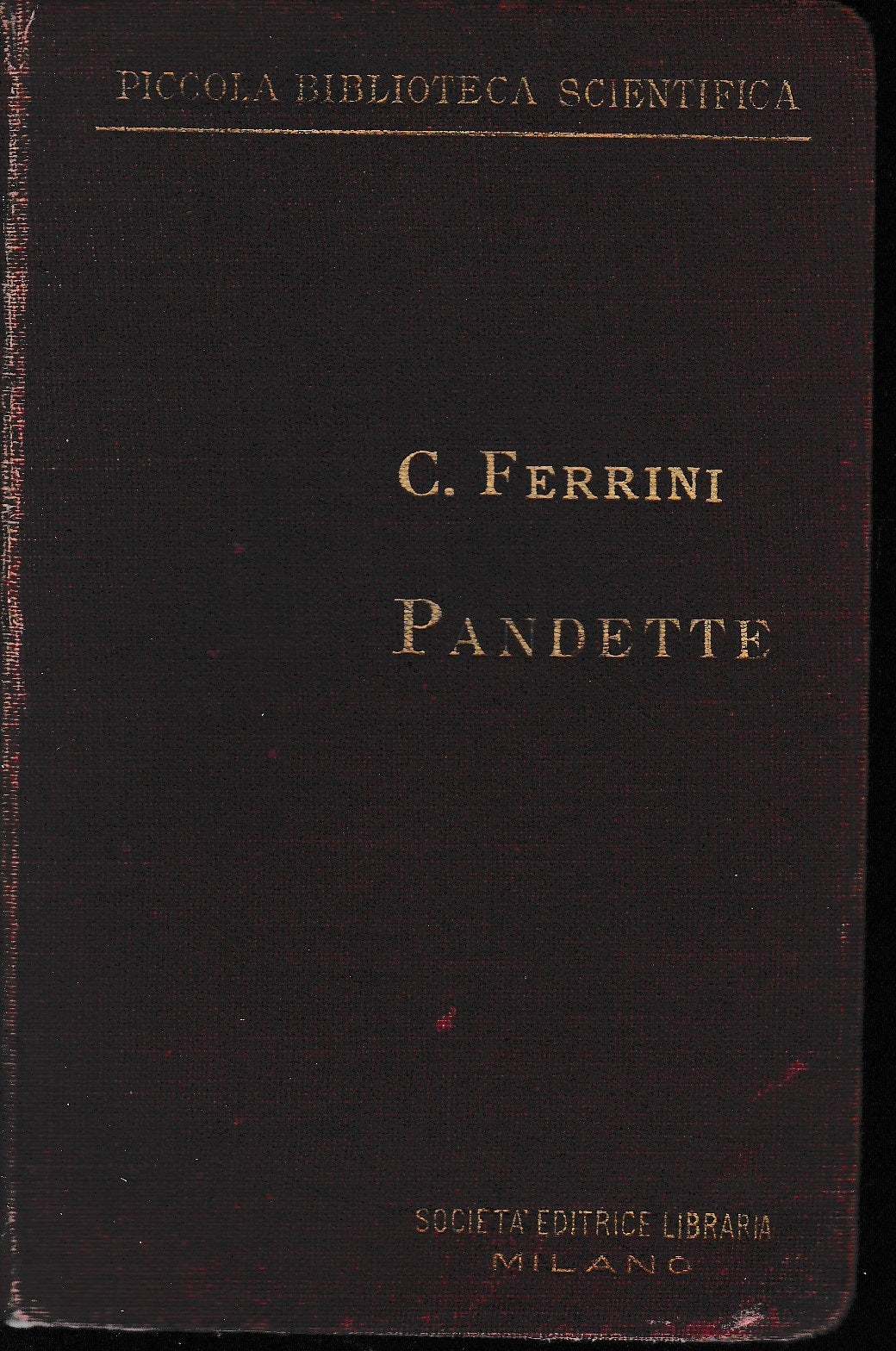 Manuale di Pandette - copertina
