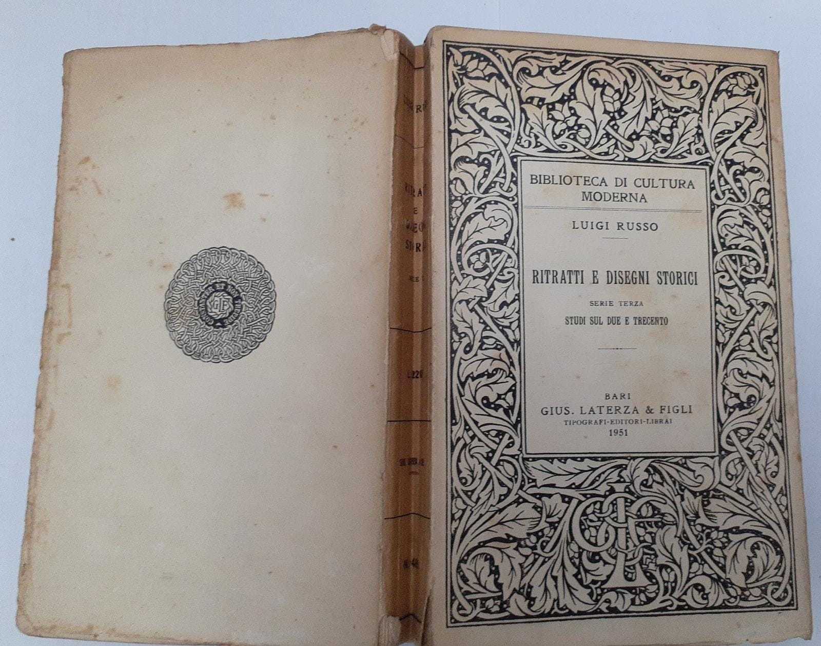 Ritratti e disegni storici. Serie terza: Studi sul due e trecento - copertina