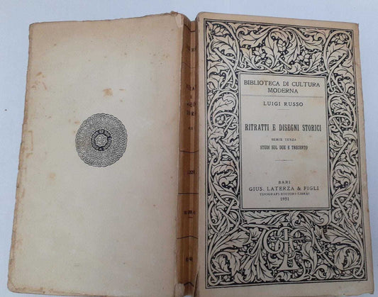 Ritratti e disegni storici. Serie terza: Studi sul due e trecento - copertina