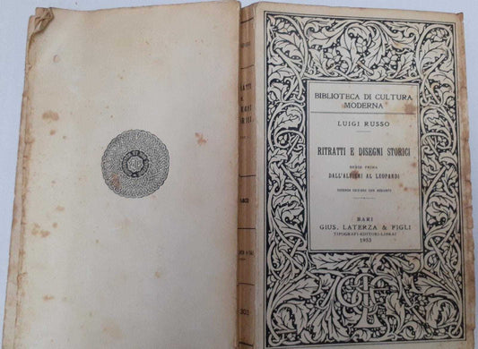 Ritratti e disegni storici. Serie prima: dall'Alfieri al Leopardi - copertina