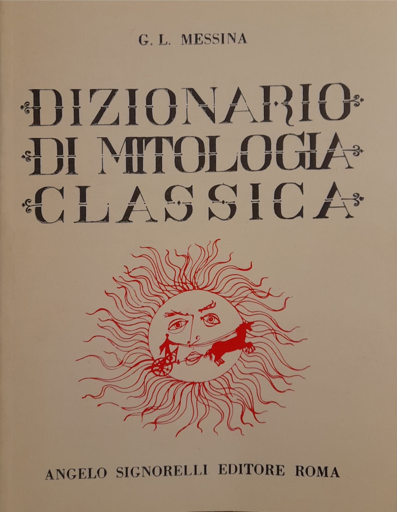 Dizionario di mitologia classica - copertina