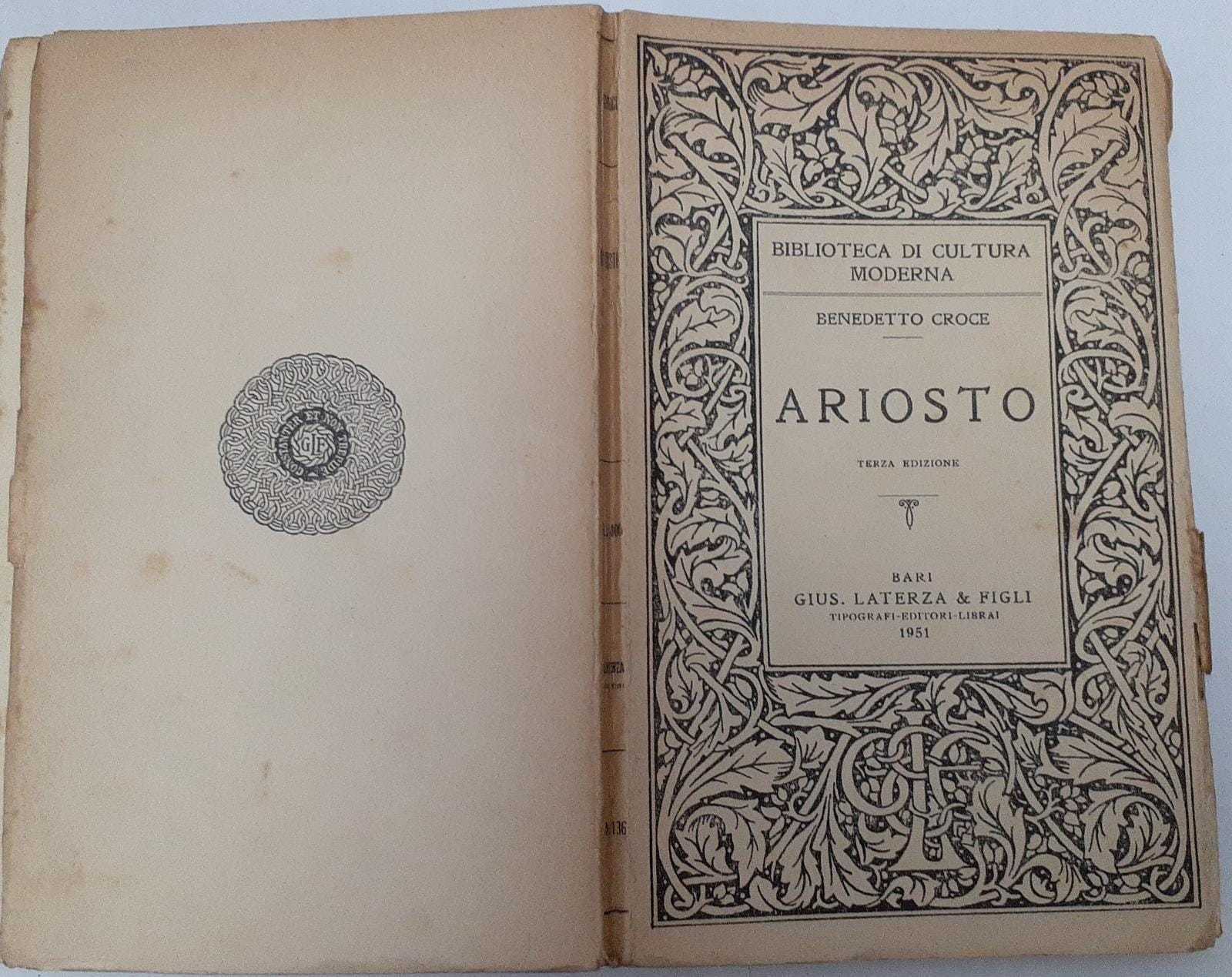 Ariosto - copertina