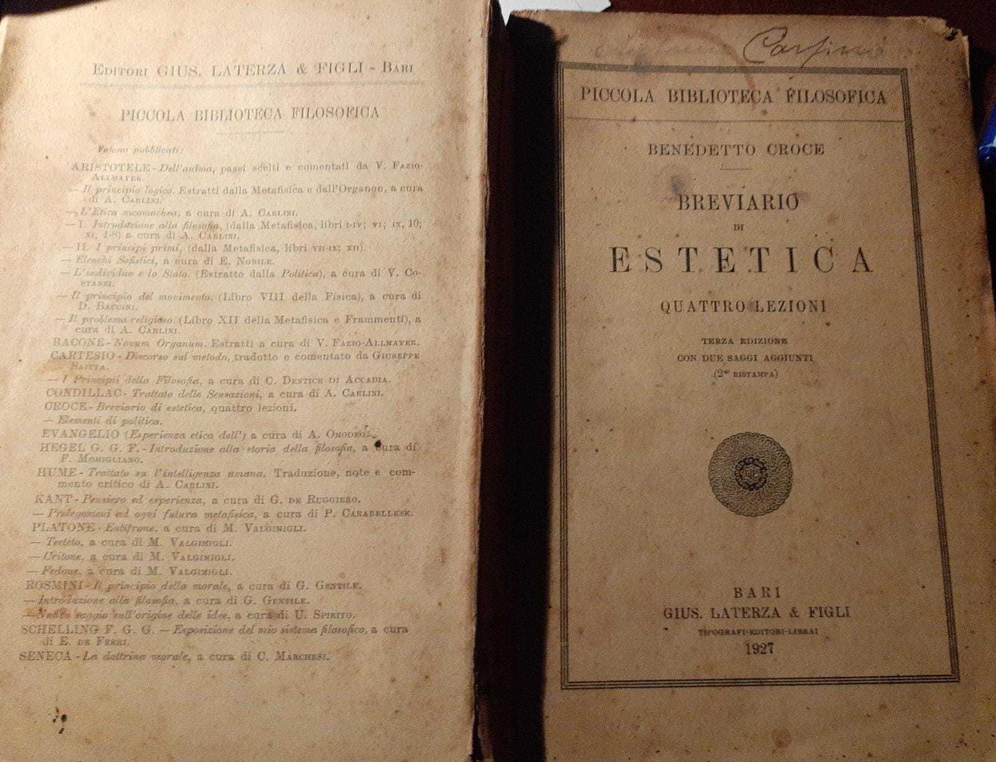 Breviario di estetica. Quattro lezioni - copertina