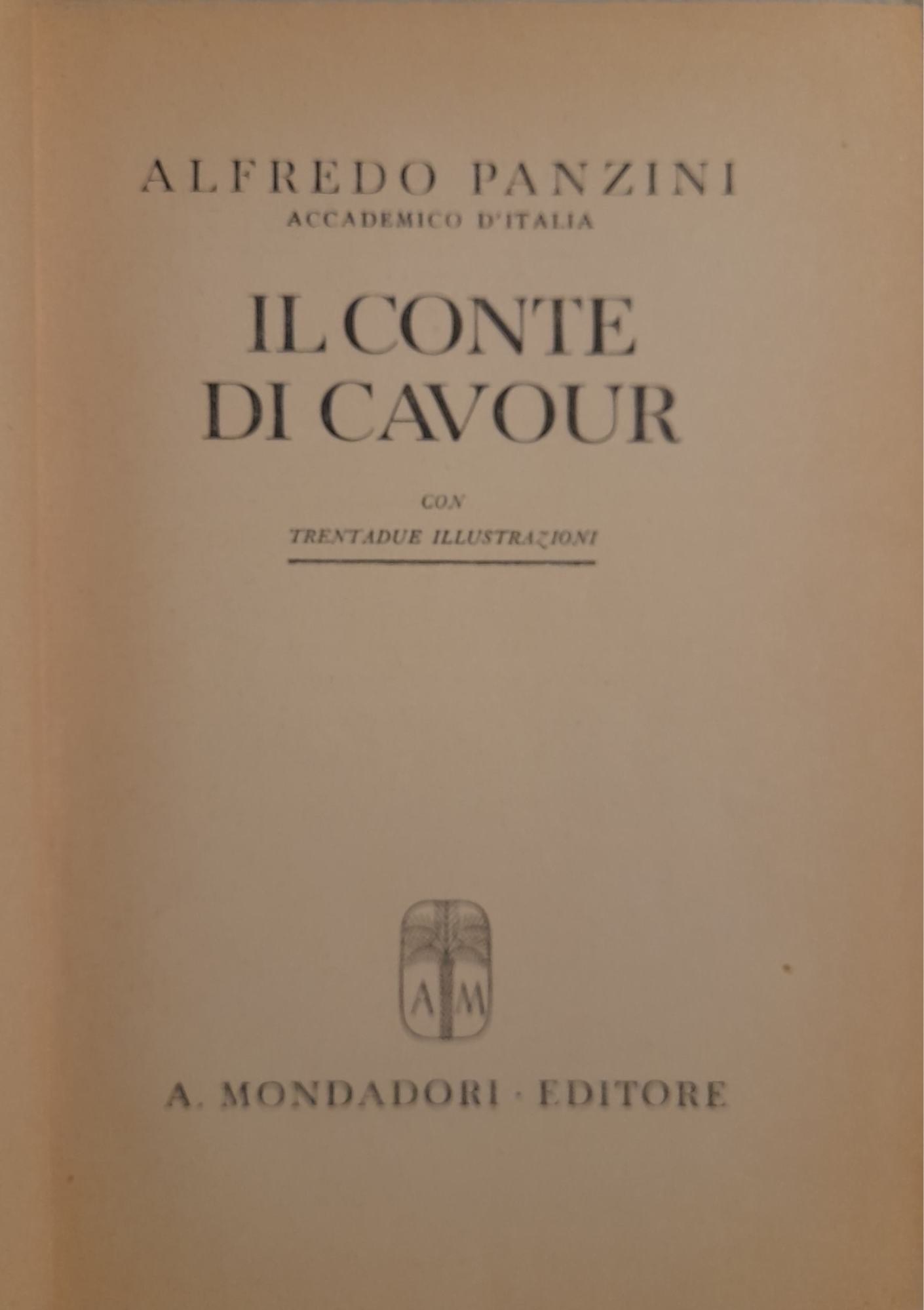 Il conte Cavour - copertina