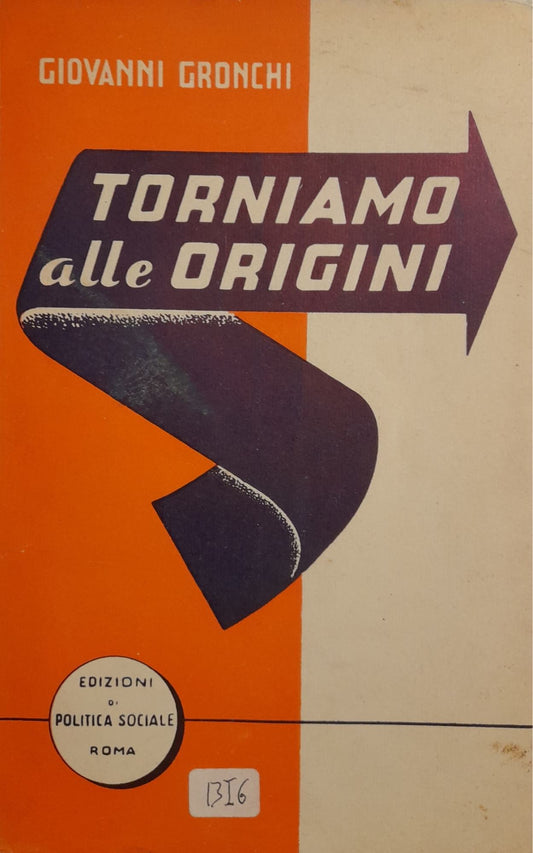 Torniamo alle origini - copertina