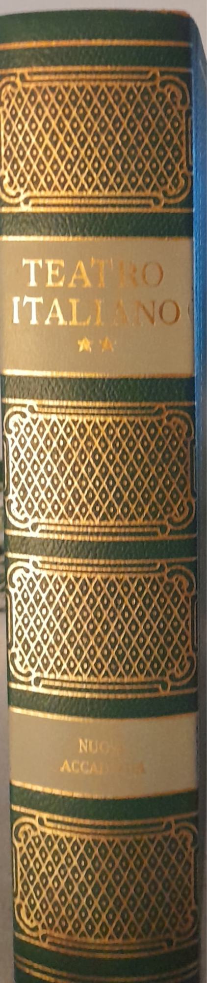 Teatro italiano. II - dal dramma pastorale al settecento - copertina