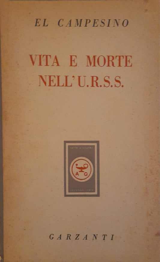 Vita e morte nell'U.R.S.S. - copertina