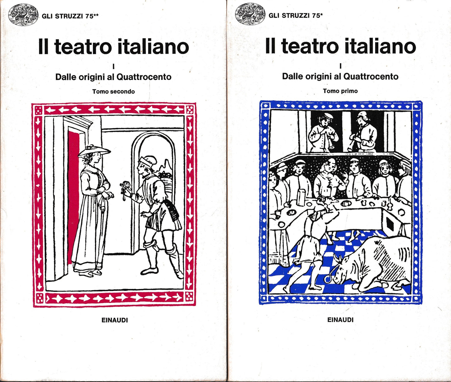 Il teatro italiano, due volumi. - copertina