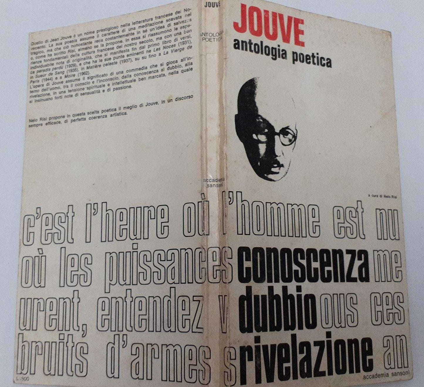 Conoscenza dubbio rivelazione. Antologia poetica - copertina