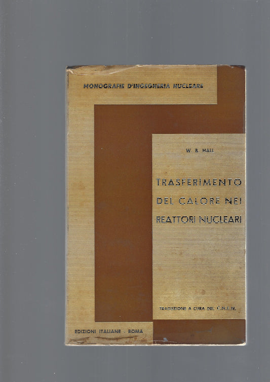 TRASFERIMENTO DEL CALORE NEI REATTORI NUCLEARI - copertina