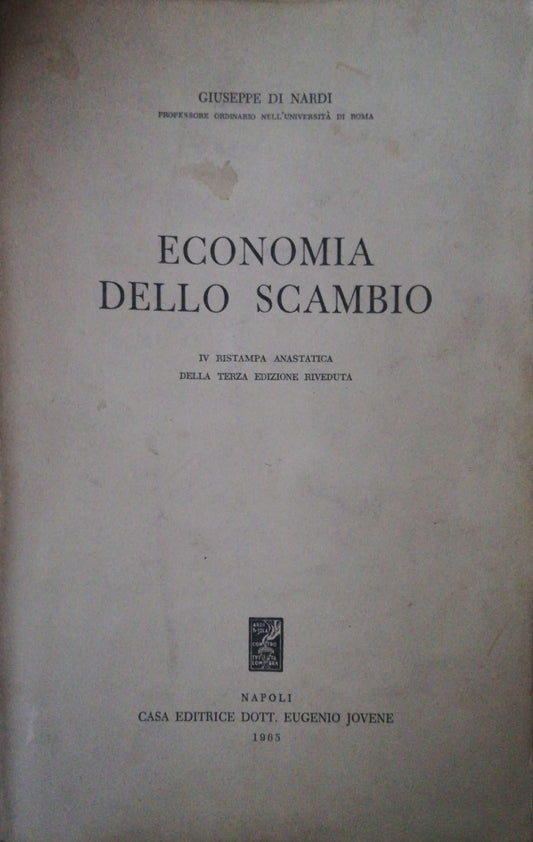 Economia dello scambio - copertina