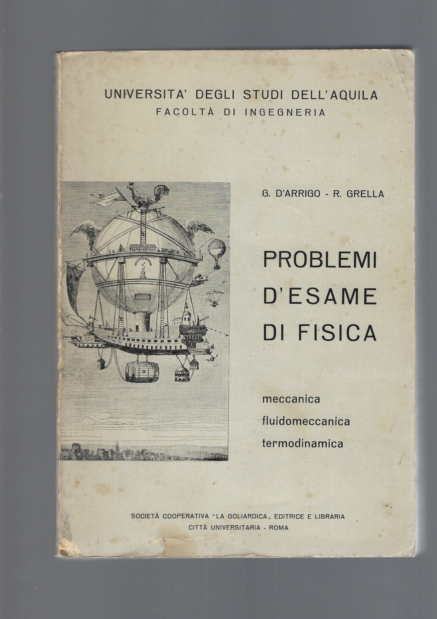 PROBLEMI D'ESAME DI FISICA. Meccanica - Fluidomeccanica - Termodinamica - copertina