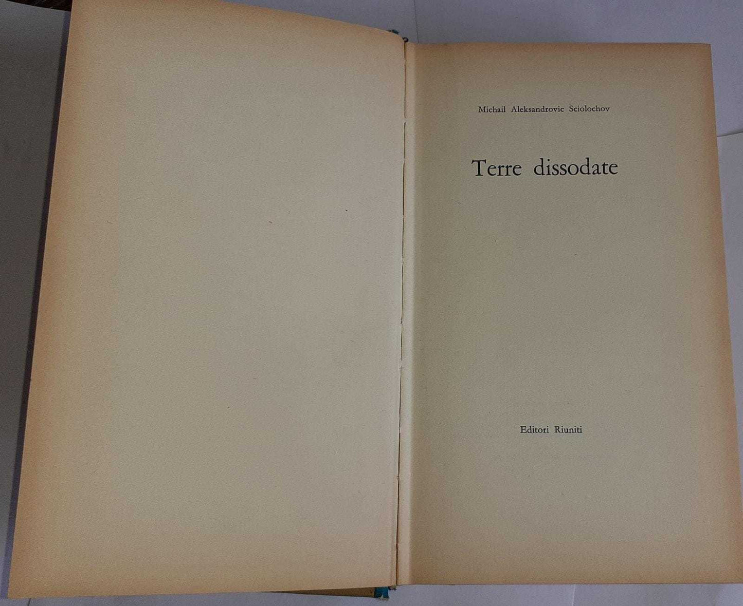 Terre dissodate - copertina