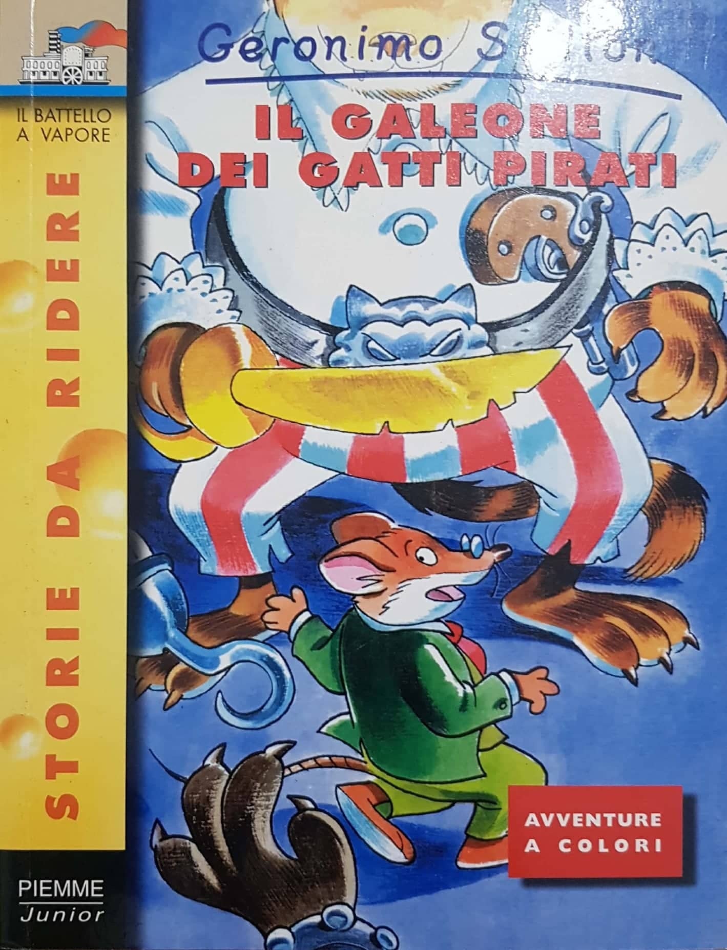 Geronimo Stilton: Il galeone dei gatti pirati (Storie Da Ridere) - copertina