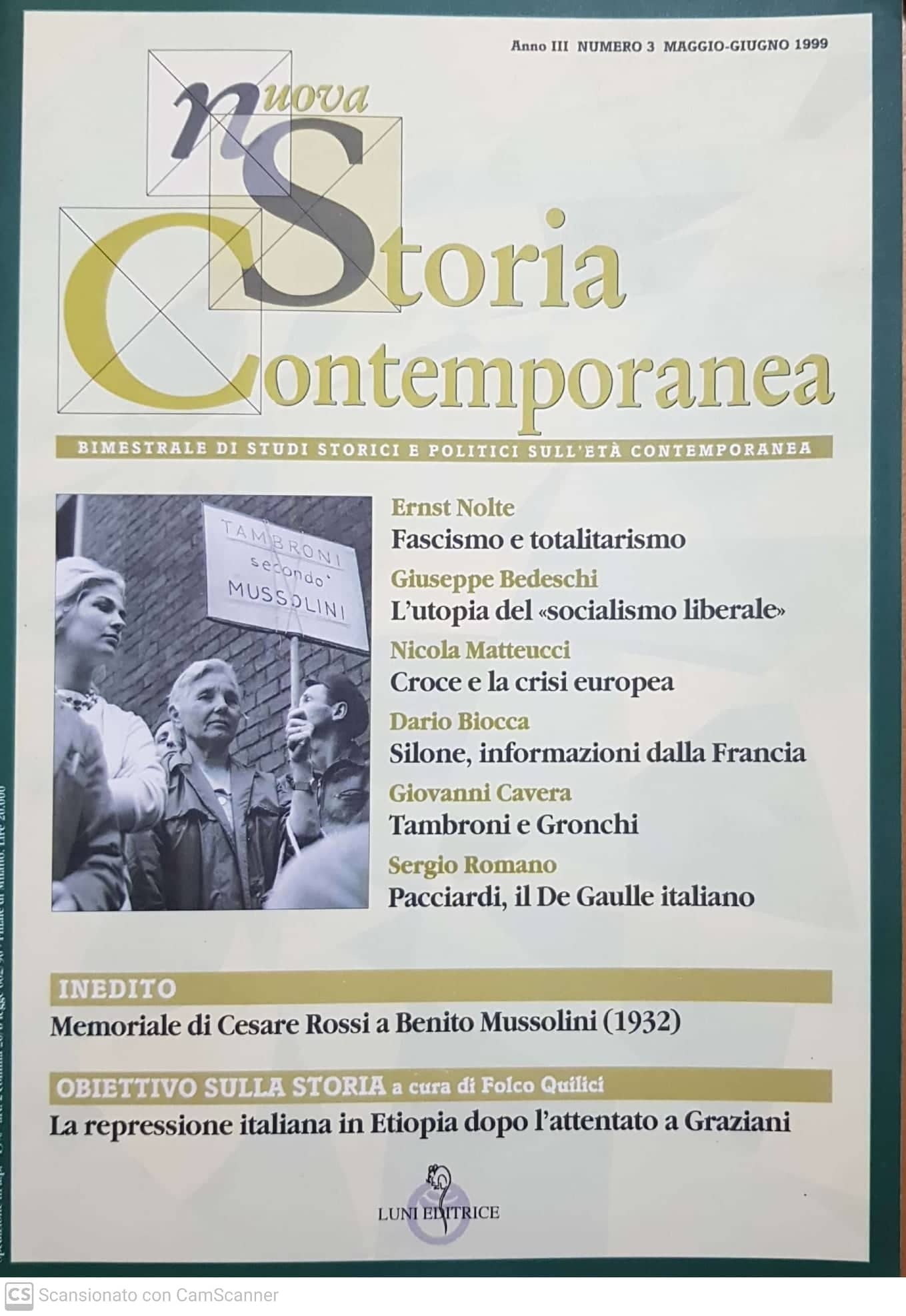 Nuova storia contemporanea. Bimestrale di studi storici e politici sull'età contemporanea - copertina