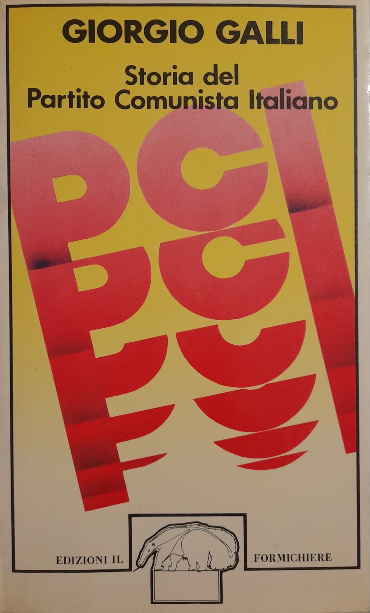 Storia del Partito Comunista Italiano - copertina