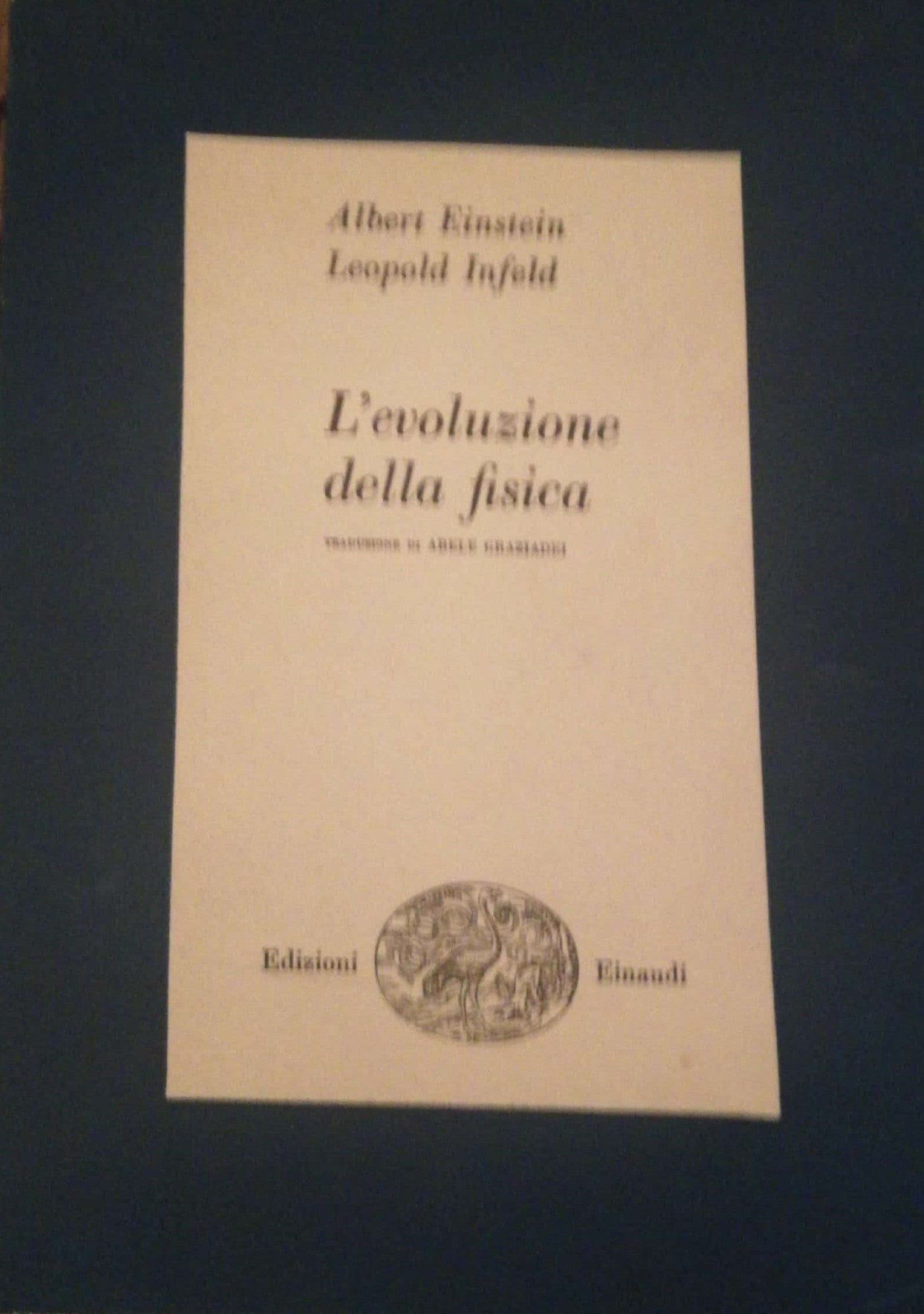 L'evoluzione della fisica - copertina