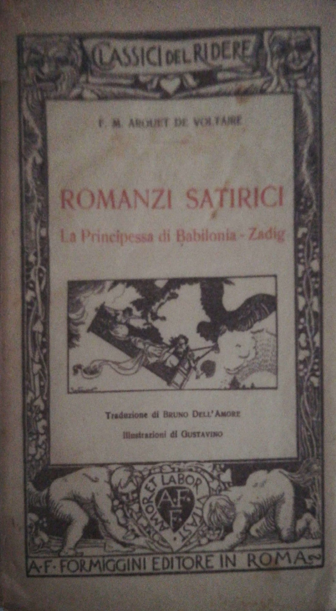 Romanzi satirici. La principessa di Babilonia. Zadig - copertina
