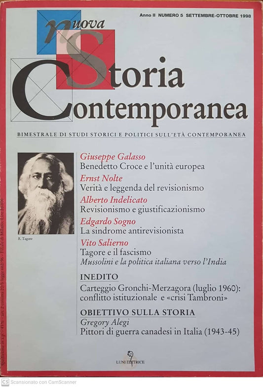 Nuova storia contemporanea. Bimestrale di studi storici e politici sull'età contemporanea. anno II numero 5 - copertina