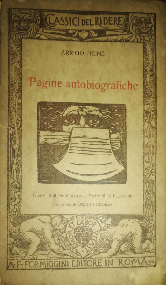 Pagine autobiografiche - copertina