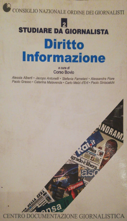 Studiare da giornalista Vol.II. Diritto informazione. - copertina