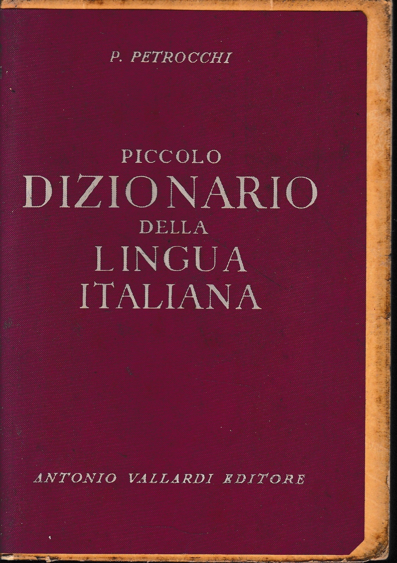 Piccolo Dizionario della lingua italiana - copertina
