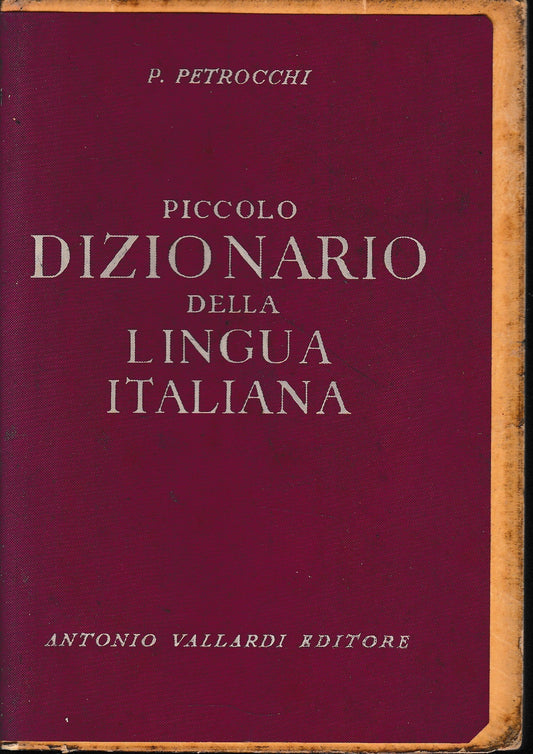Piccolo Dizionario della lingua italiana - copertina