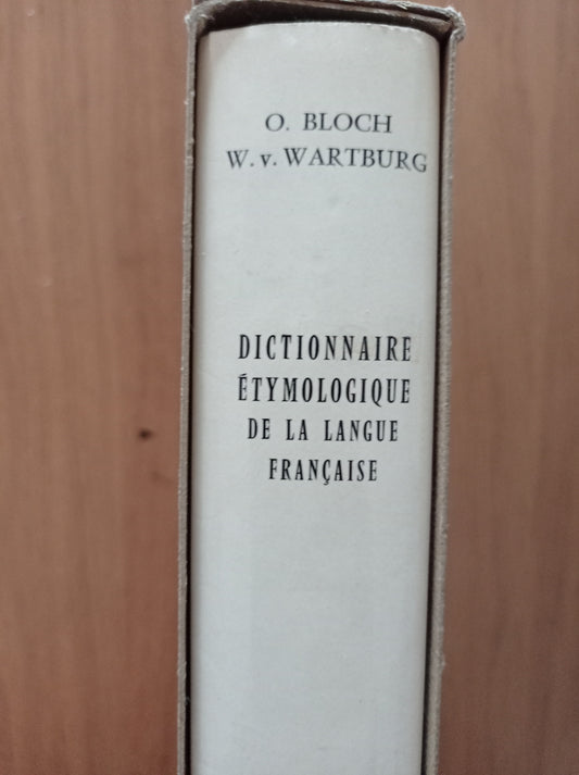 Dictionanaire etymologique de la langue francaise - copertina