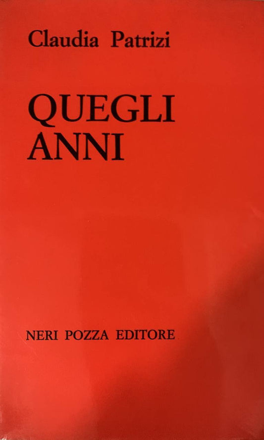 Quegli anni - copertina