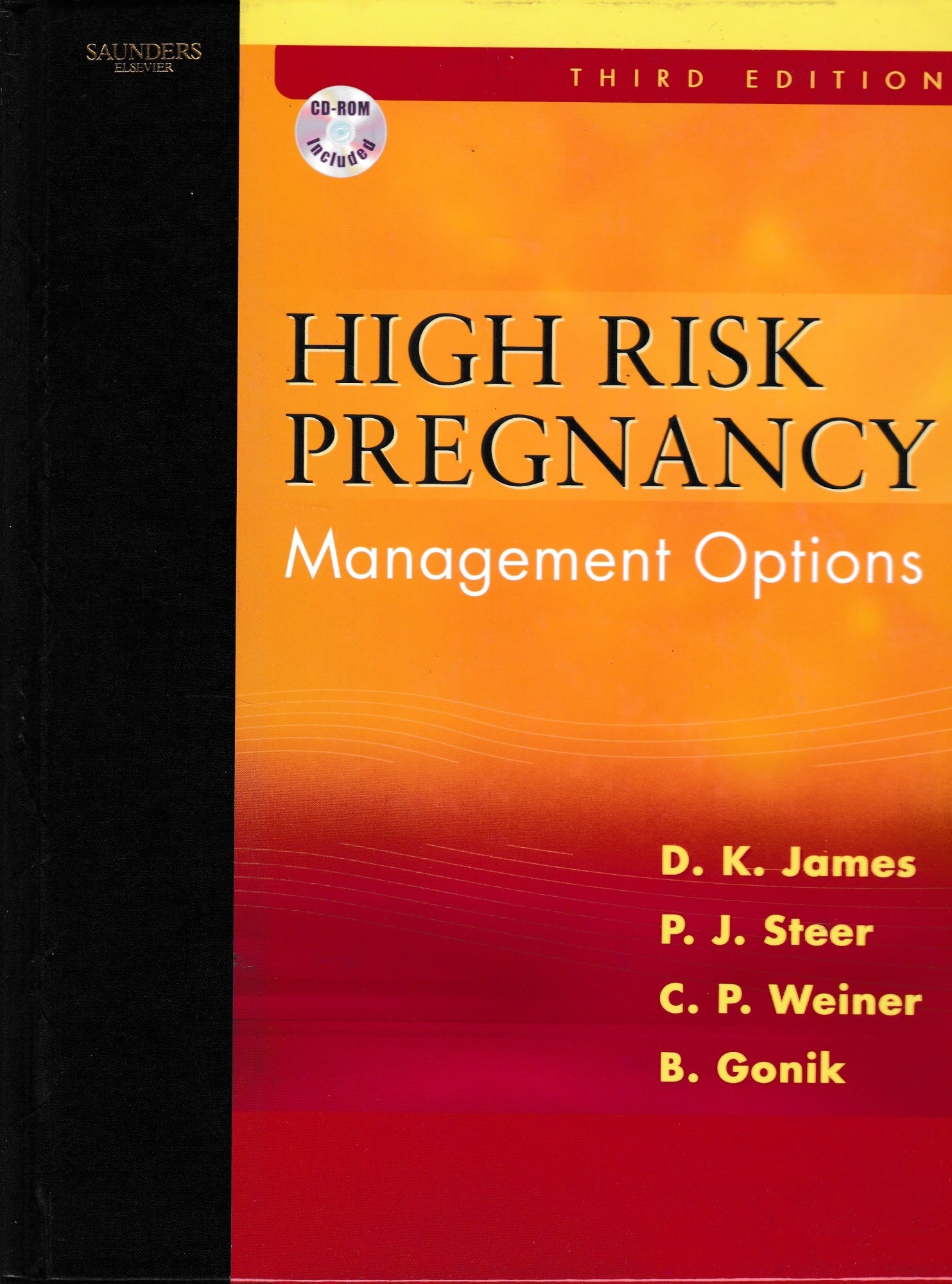 High Risk Pregnancy. Management Options. CD Rom mancante. - copertina