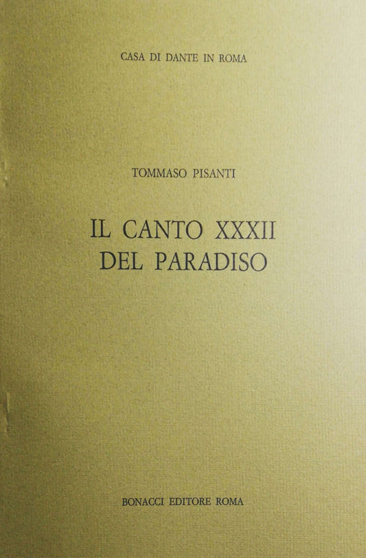 Il canto XXXII del Paradiso - copertina