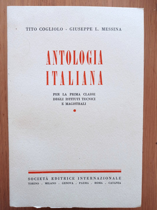 Antologia italiana  (due copie) - copertina