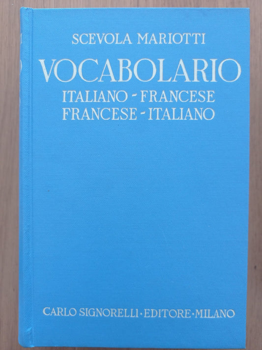 Vocabolario italiano francese francese italiano - copertina