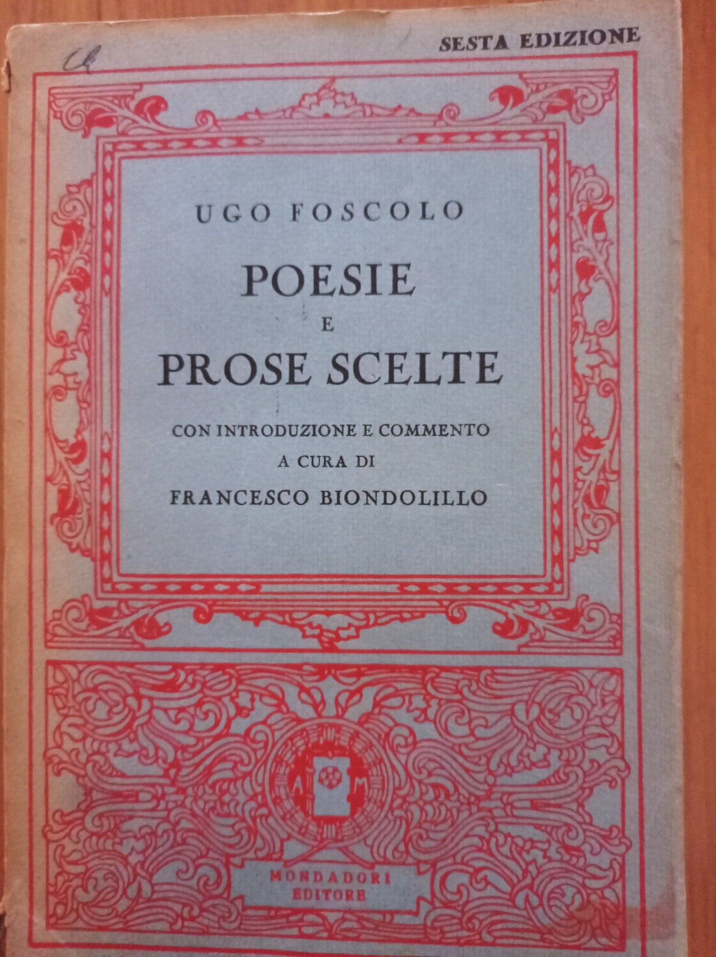 Poesie e prose scelte - copertina
