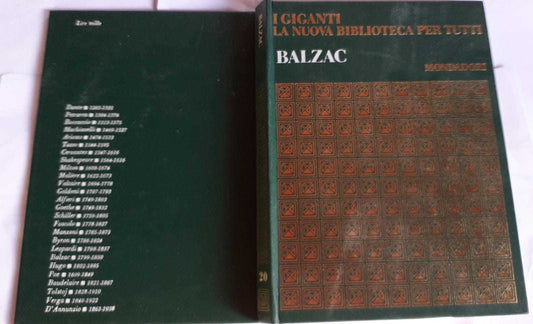 I giganti. La nuova biblioteca per tutti. Balzac - copertina